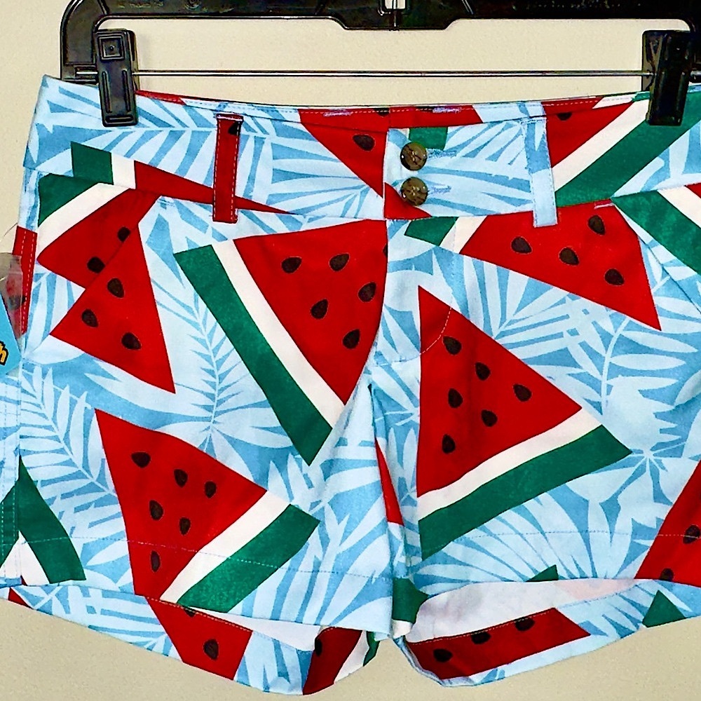 Loudmouth Watermelon Print Women's Shorts/discontinued